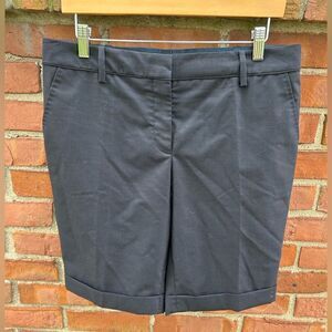 Stella McCartney Black Wool Cuffed Bermuda Shorts